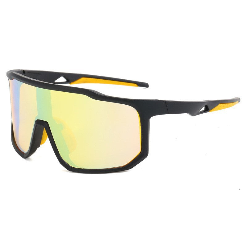 Damer sportslige racing solbriller med bredt synsfelt og moderne speilglass Luvikno