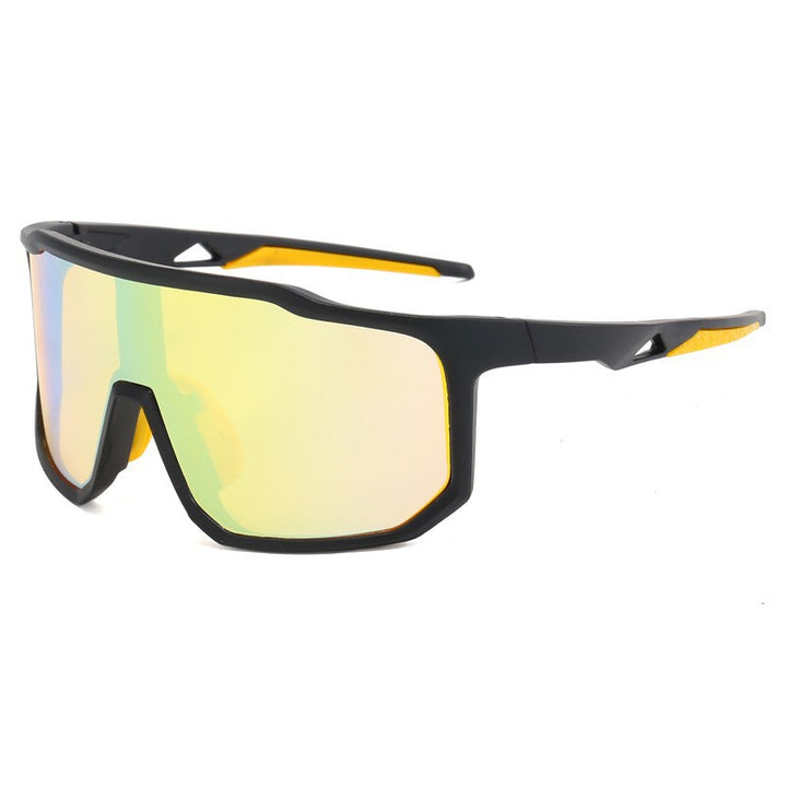 Damer sportslige racing solbriller med bredt synsfelt og moderne speilglass Luvikno