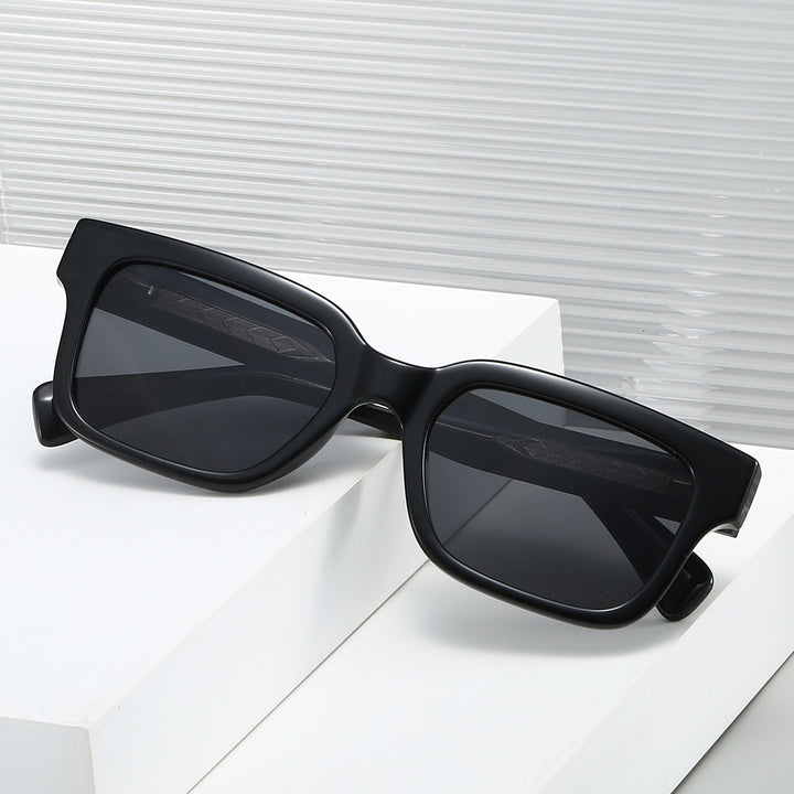 Damer trendy firkantet solbrille Luvikno