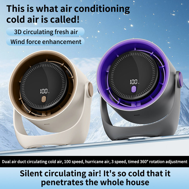 Unisex Digital Air Circulator Vifte Luvikno