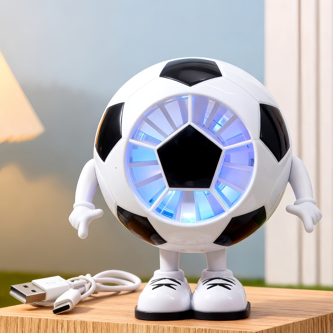 Dame kreativ fotball-vifte med USB-tilkobling Luvikno