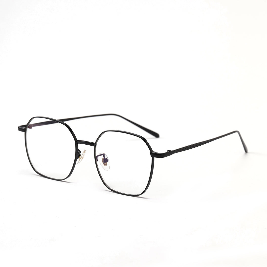 Dame geometrisk solbrille med moderne metallramme Luvikno