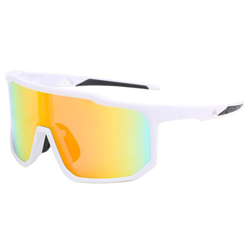 Damer sportslige racing solbriller med bredt synsfelt og moderne speilglass Luvikno