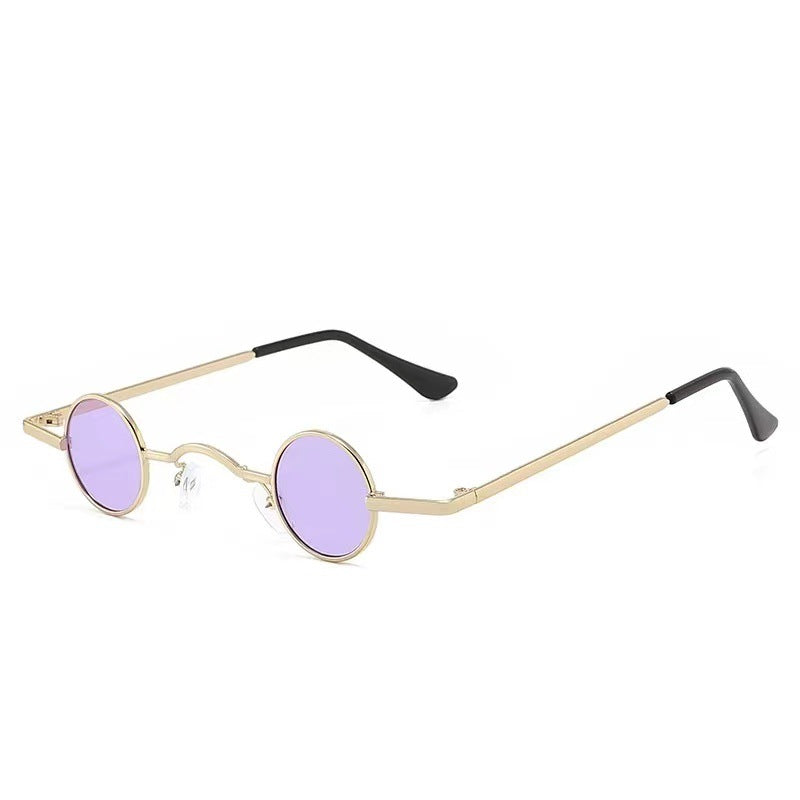 Dame Runde solbrille i vintage-stil Luvikno