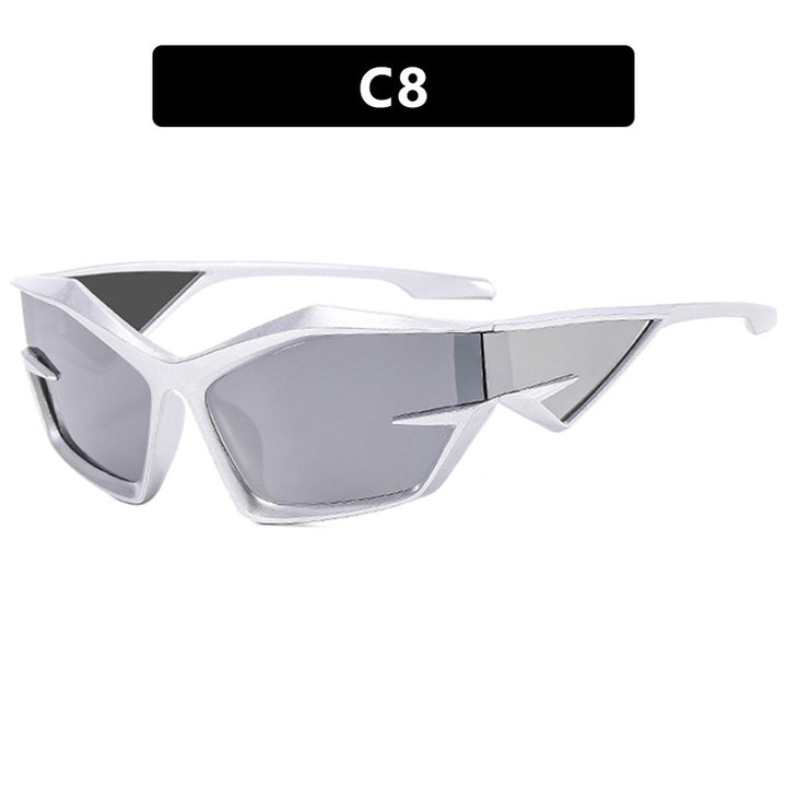 Dame sporty solbriller i dynamisk design Luvikno