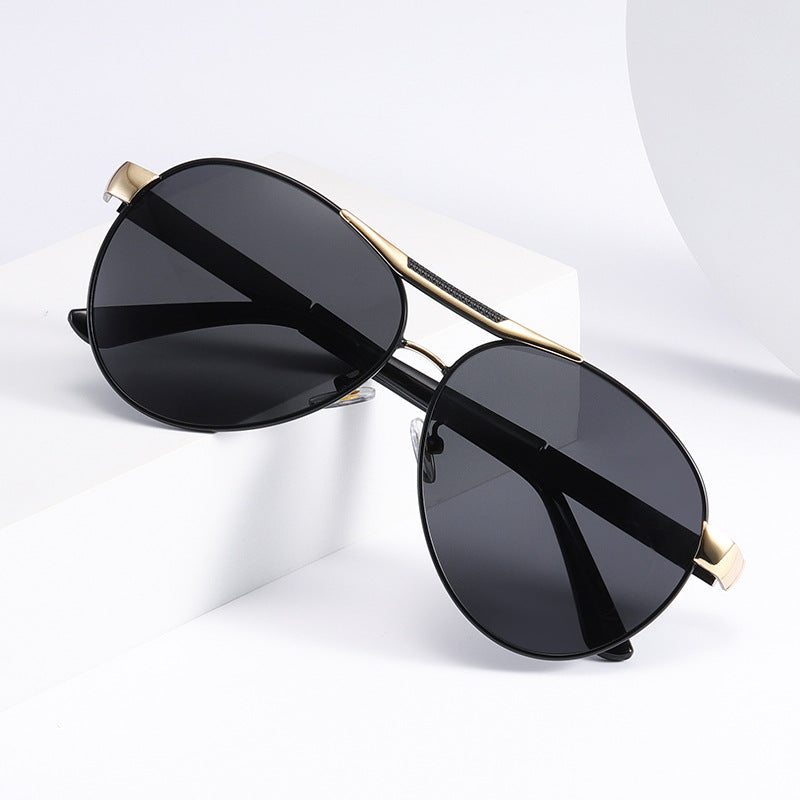 Damed elegante metall solbriller Luvikno