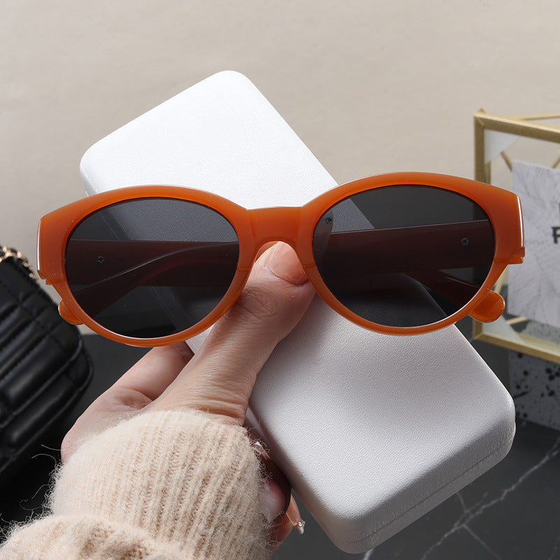 Dame Cat-Eye solbriller med eksotisk design og robust ramme Luvikno