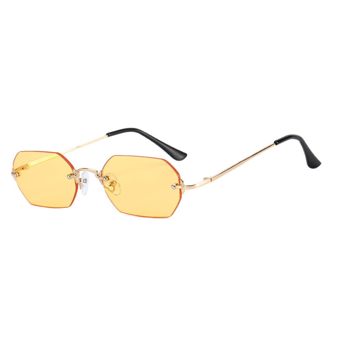 Damer moterik solbrille med innovativt heksagonalt design og UV-beskyttelse Luvikno