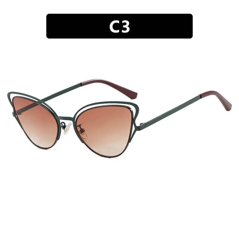 Dame Cat-Eye Briller med edelt metallramme og komfortabel passform Luvikno