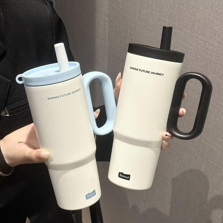 Damen Thermobecher mit praktischem Doppeltrinksystem Luvikno