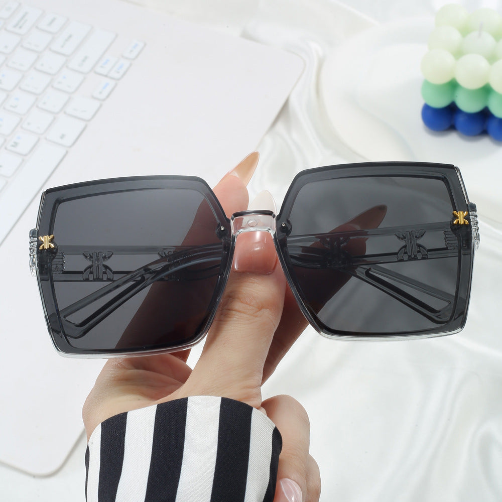 Dame stilige oversized solbriller Luvikno