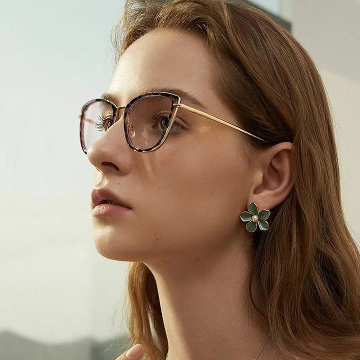 Damer moteriktig Cat-Eye solbrille med UV-beskyttelse og ergonomisk design Luvikno