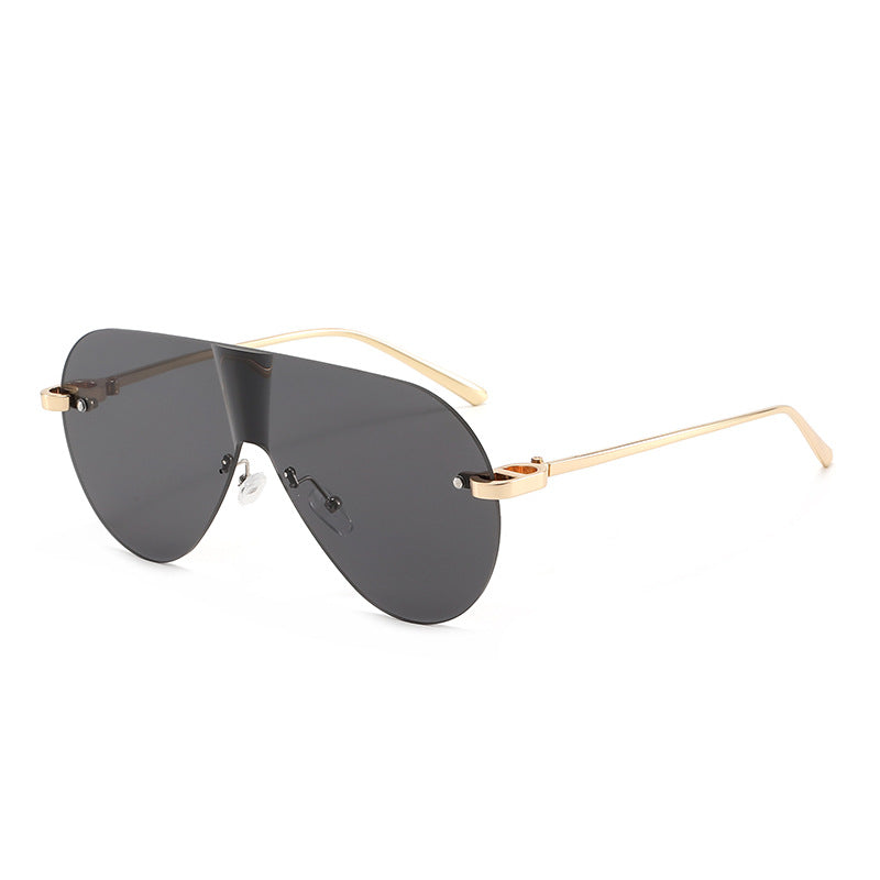 Dame Oversized solbriller i moderne aviator-stil Luvikno