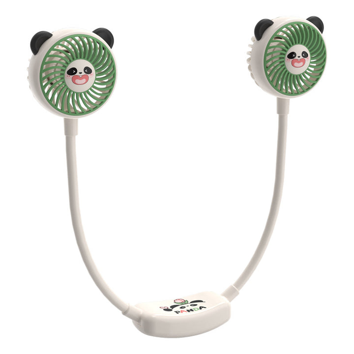Unisex Bærbar Dobbelte vifte i Panda-design Luvikno