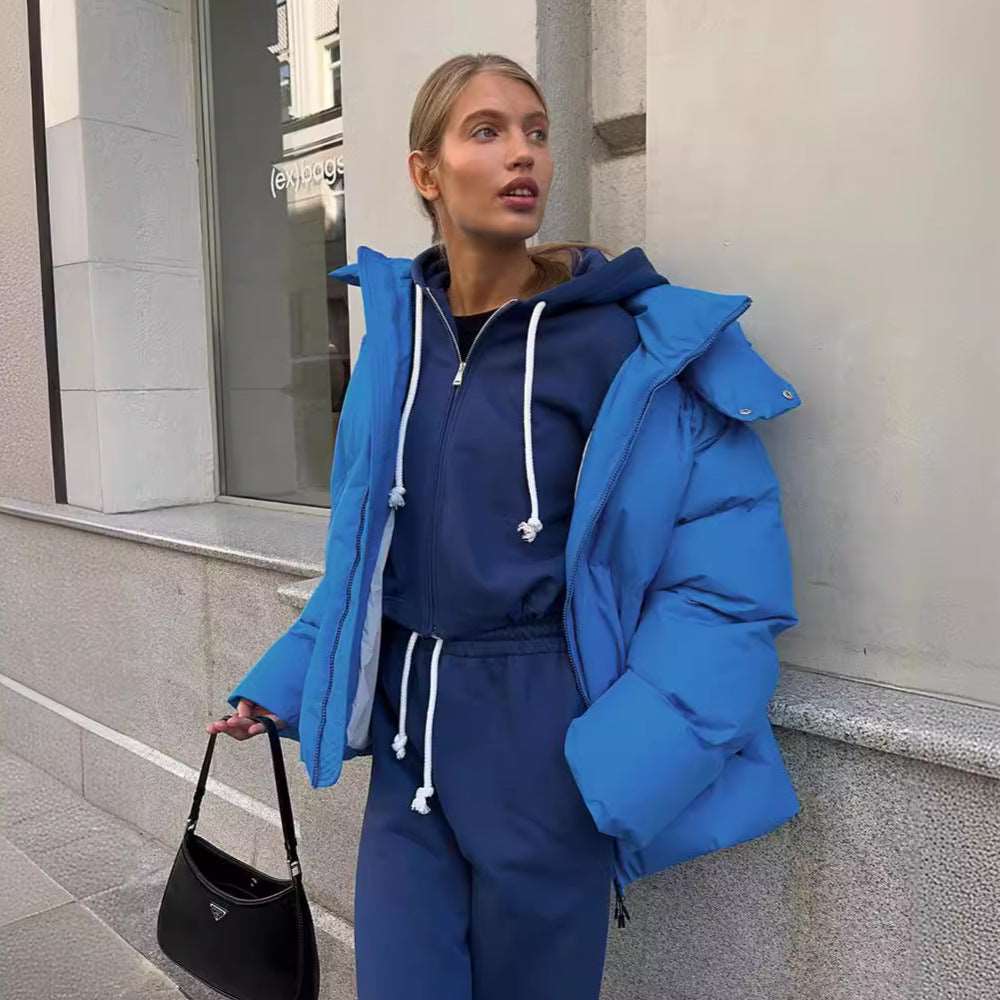 Luvik | Dames Puffer-jakke - Brun - Varm Vinterjakke - Komfortabel