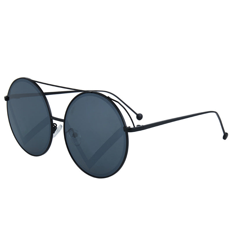 Kvinnelige fashionable runde solbriller Luvikno