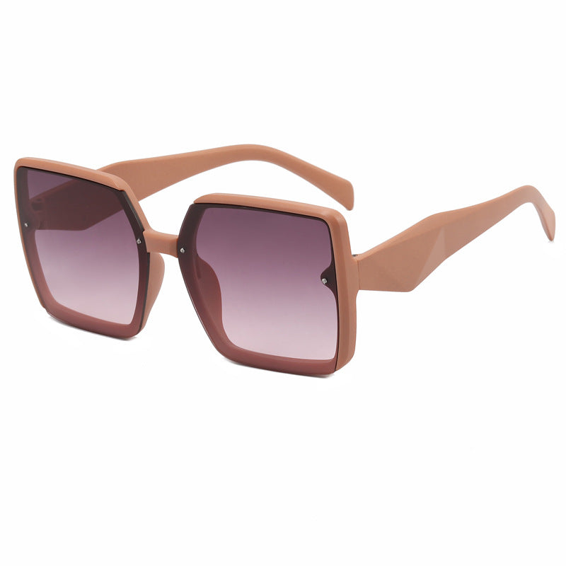 Dame overdimensjonert kvadratisk solbrille Luvikno