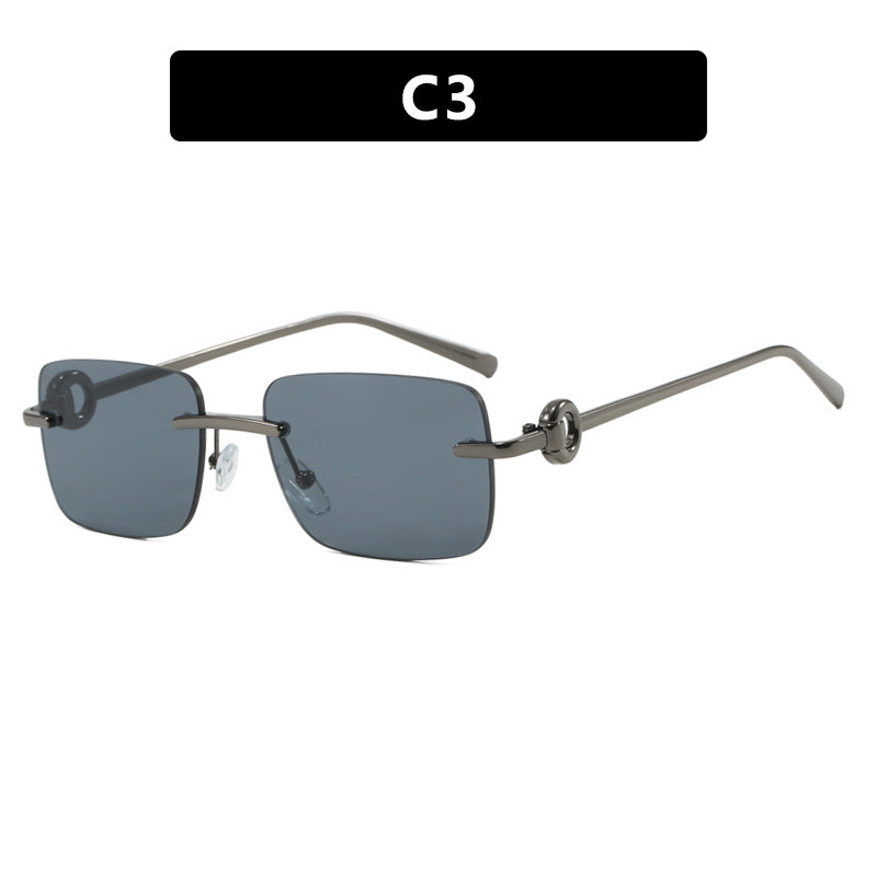 Dame fashionable geometrisk brille Luvikno