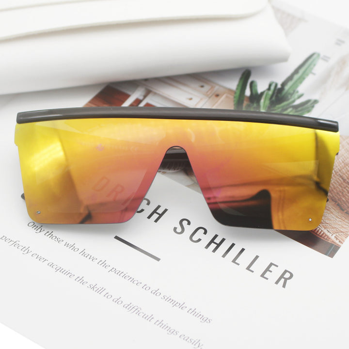 Dame Sporty solbriller i trendy Shield-design Luvikno