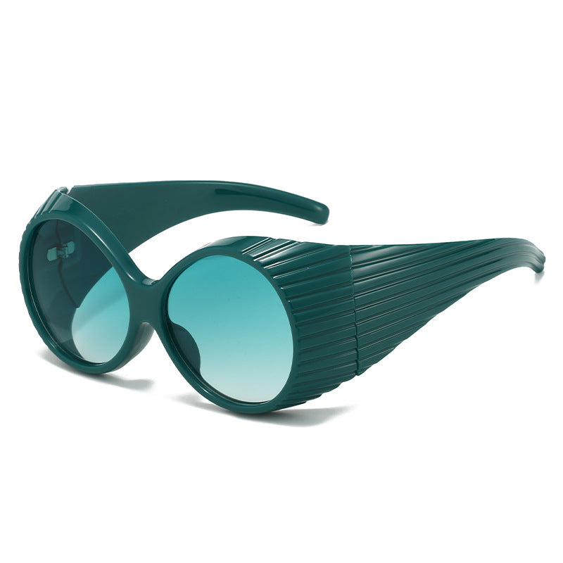 Dame Ekstravagant Solbrille med unikt bølgedesign Luvikno