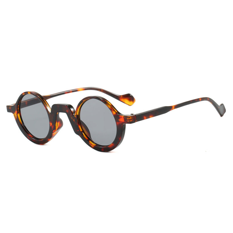 Damer rund solbrille med innovativ design og UV-beskyttelse Luvikno