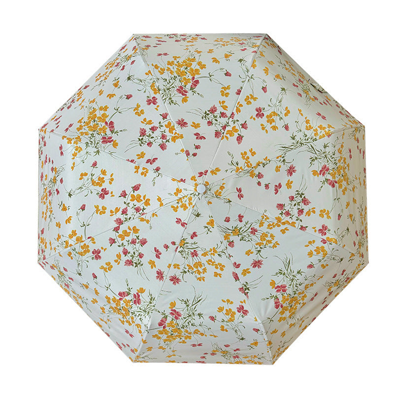 Dame Foldbar solskjerm med blomsterdesign Luvikno