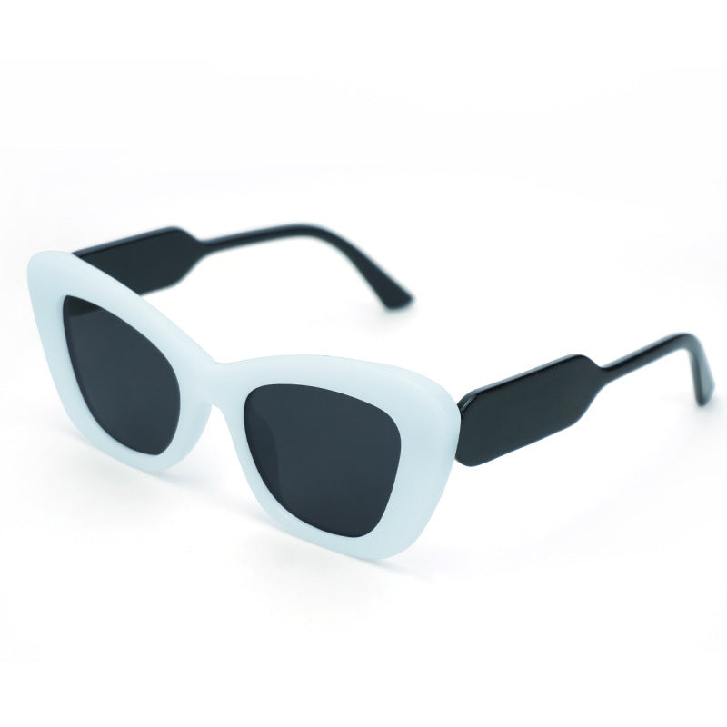 Dame Cat-Eye solbriller med stilige detaljer Luvikno