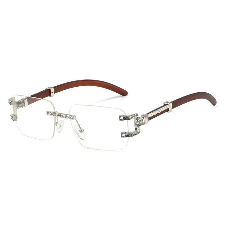 Dame designer solbrille med unik smykkedetalj Luvikno