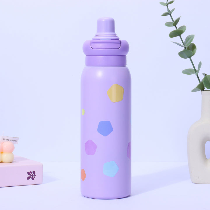 Dame Termo-Drikke flaske med rutsjefritt grep og uvanlig design Luvikno