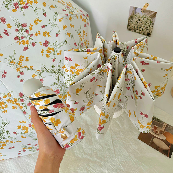 Dame Foldbar solskjerm med blomsterdesign Luvikno