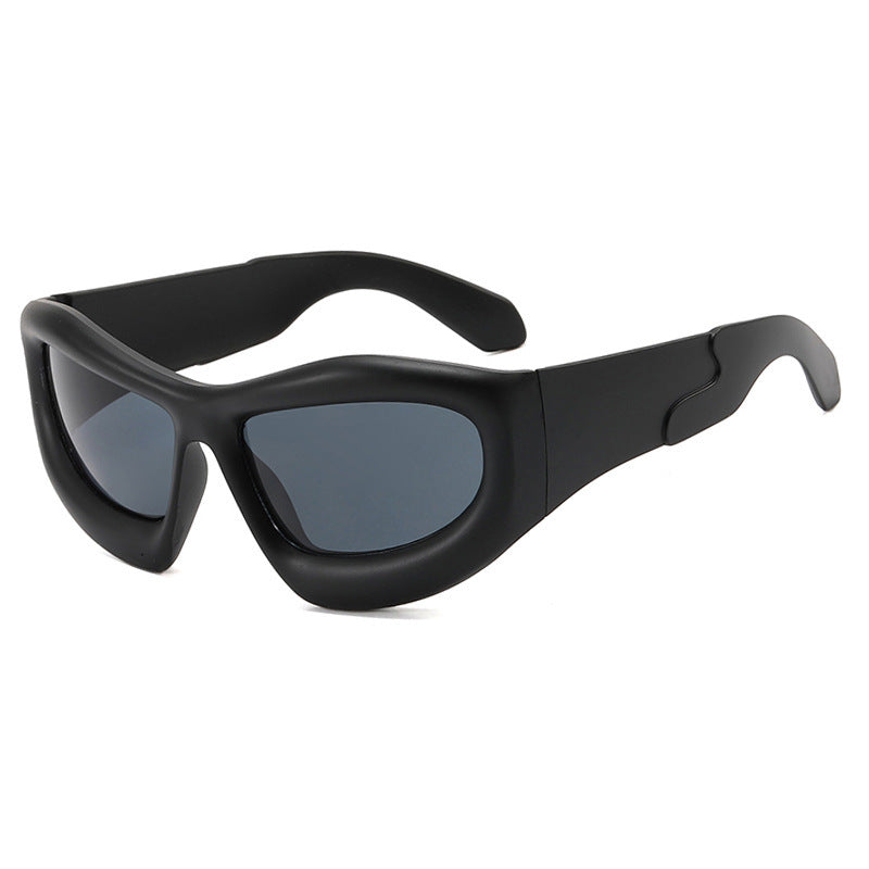 Dame sporty solbriller med futuristisk design Luvikno