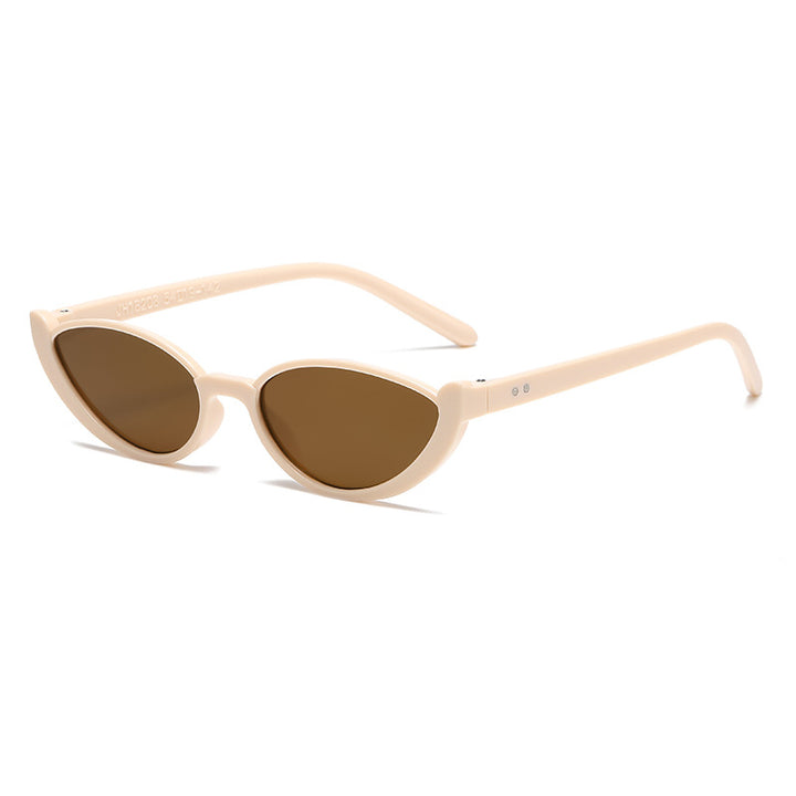 Dame elegant solbrille i stilfull kattøye-design Luvikno