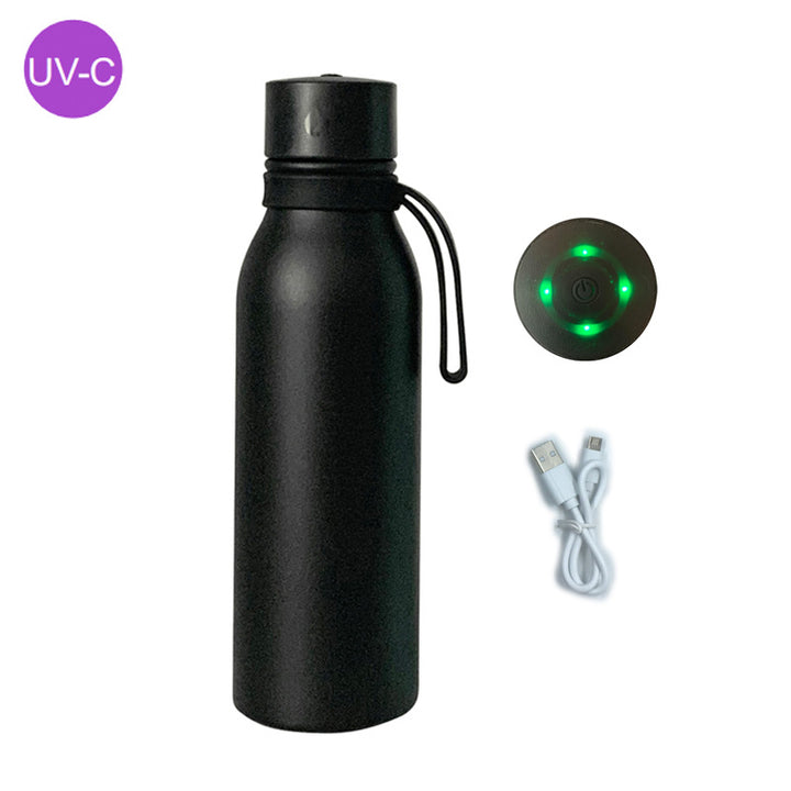 Damer UV-desinfeksjons vannflaske med LED-display og USB-tilkobling Luvikno