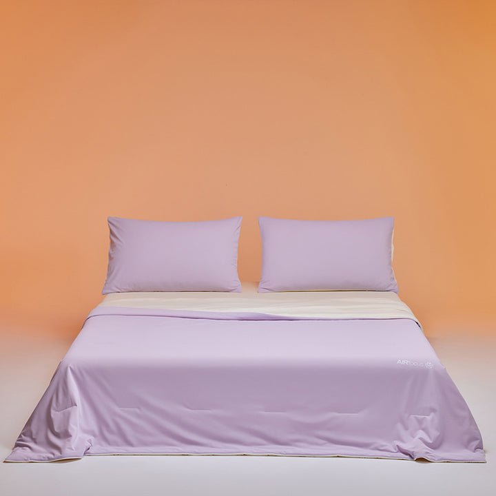 Dame premium Satin sengetøyssett med elegant struktur Luvikno