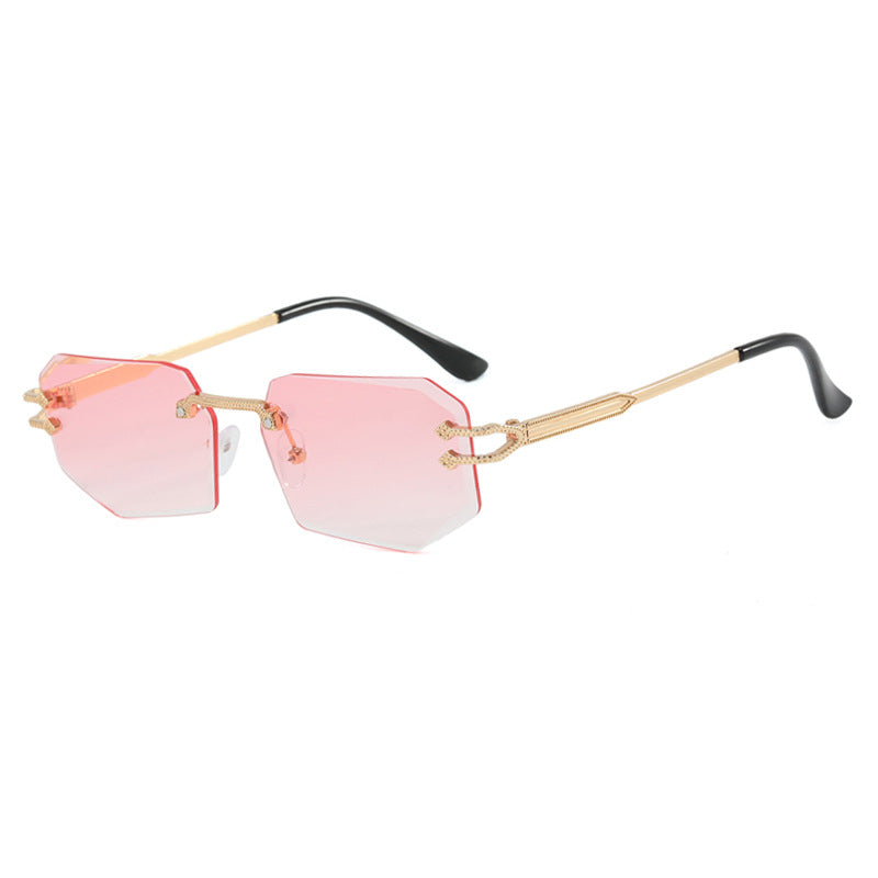 Damer geometrisk mote-solbrille Luvikno