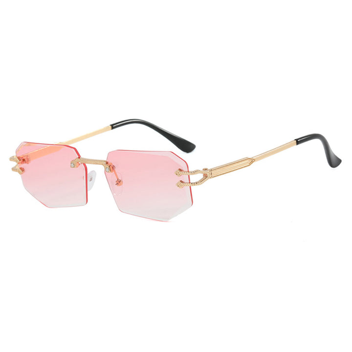 Damer geometrisk mote-solbrille Luvikno