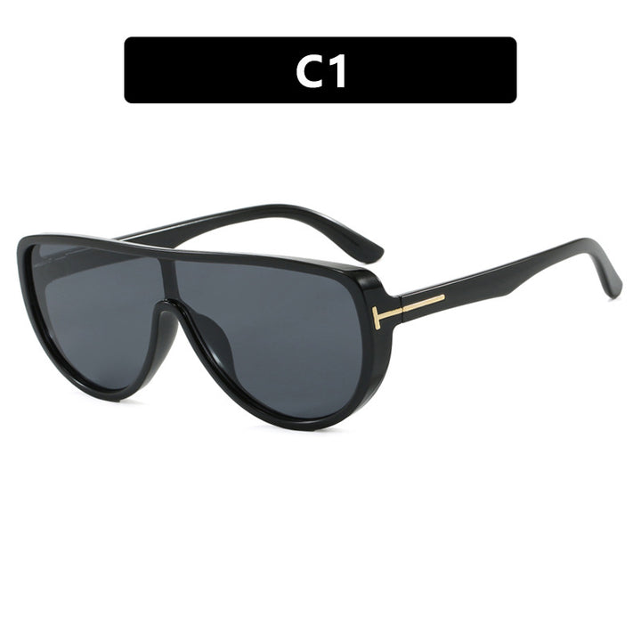Dame elegant oversized solbrille med markant design og UV-beskyttelse Luvikno