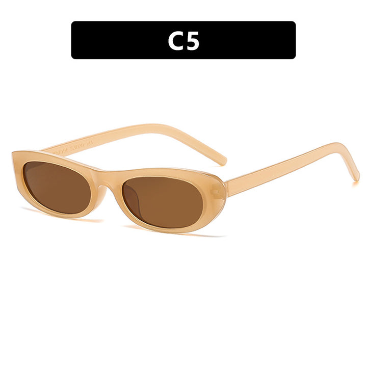 Dame moteriktig Cat-Eye solbrille med UV-beskyttelse og moderne design Luvikno