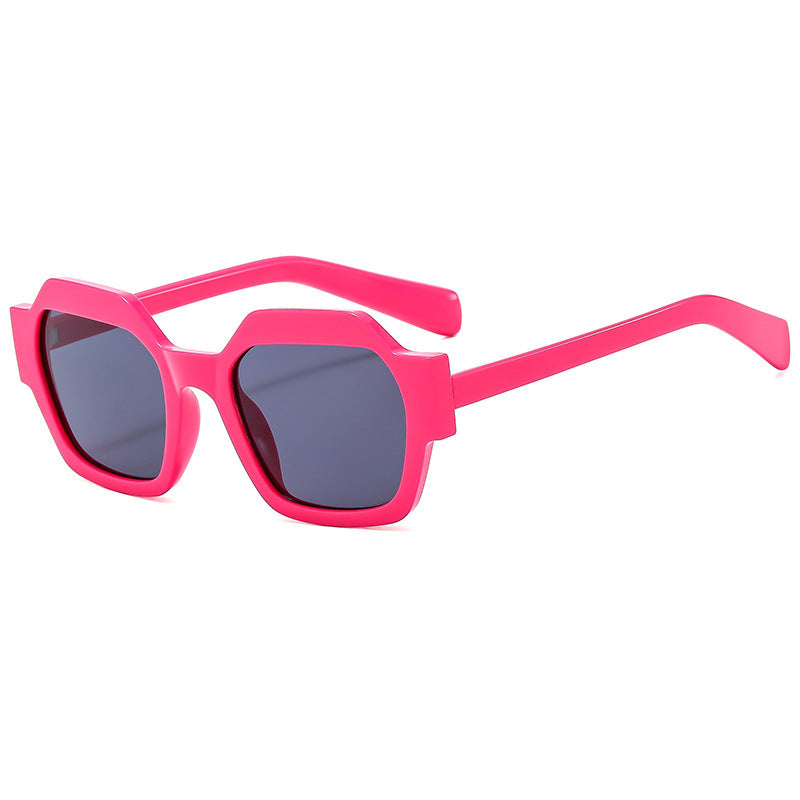 Damer geometrisk solbrille med moderne ramme og UV-beskyttelse Luvikno