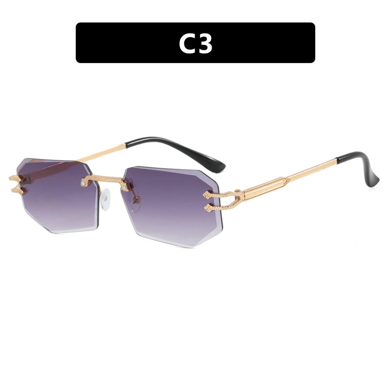 Damer geometrisk mote-solbrille Luvikno