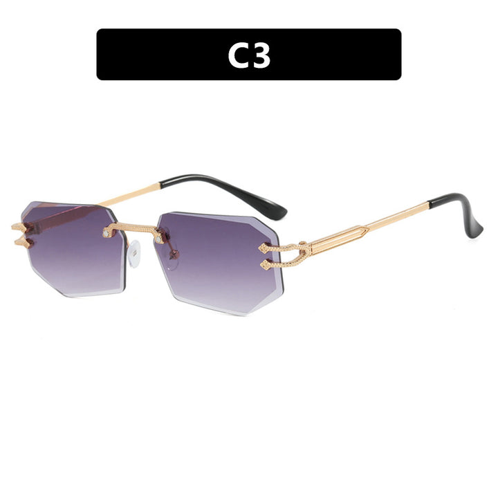Damer geometrisk mote-solbrille Luvikno