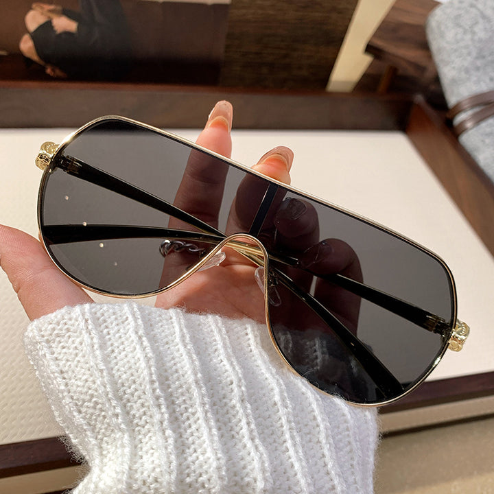 Damer oversized pilot solbriller Luvikno