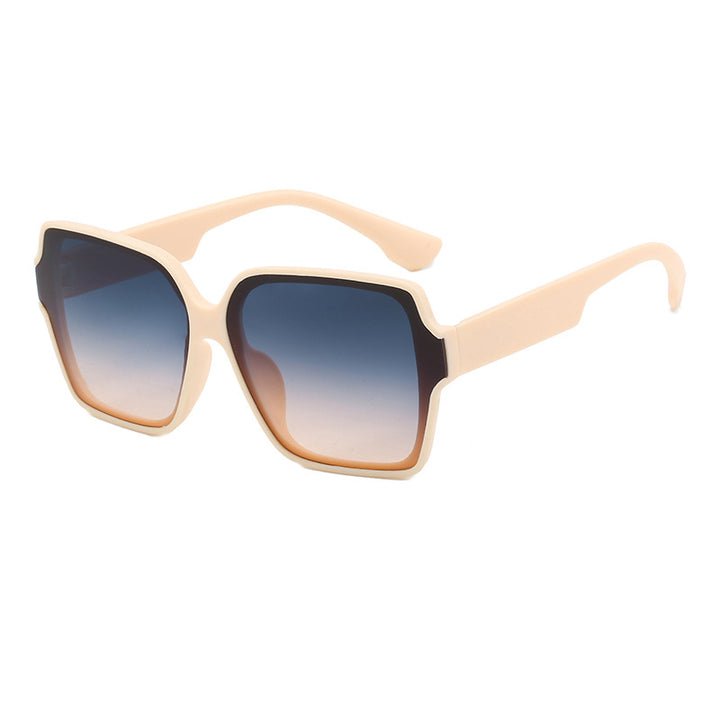 Dame kvadratisk solbrille med unik, stilfull ramme Luvikno