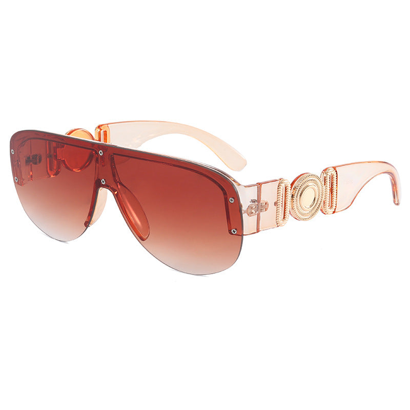 Dame stor solbrille med luksuriøs kantdesign Luvikno