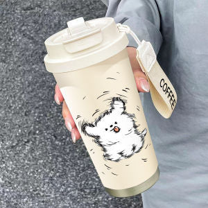Damen Isolering Kaffeebecher med morsomt Hello Kitty Design Luvikno