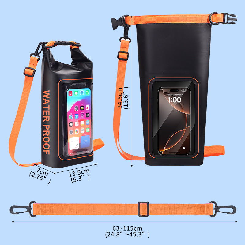 Unisex vanntett smarttelefonveske med ergonomisk skulderrem Luvikno