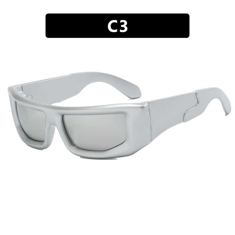 Dame sporty solbriller med bred ramme og polariserte glass Luvikno