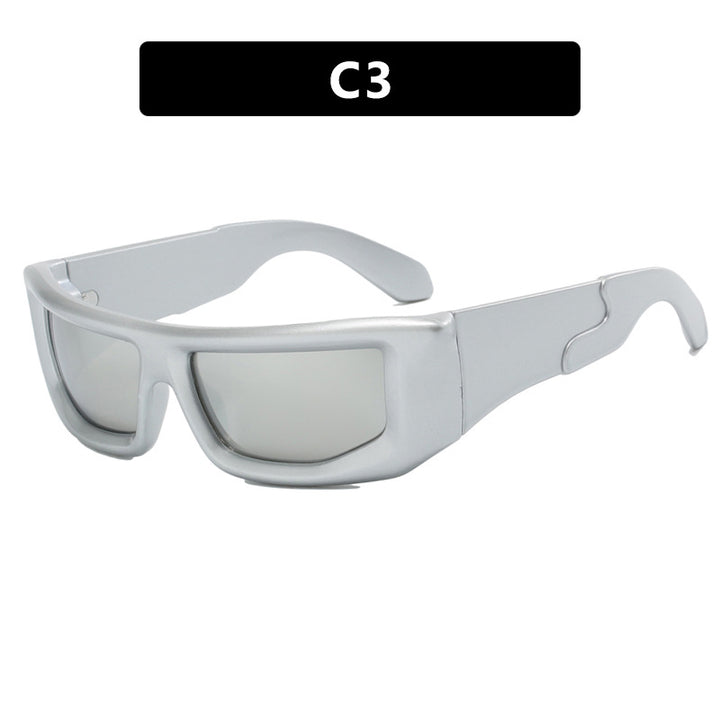 Dame sporty solbriller med bred ramme og polariserte glass Luvikno