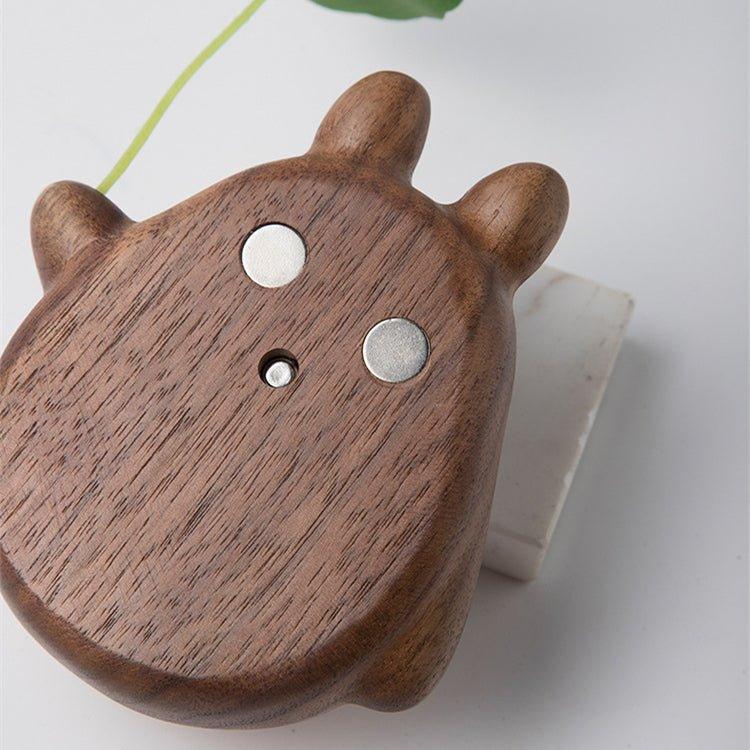 Håndlaget Tre Totoro Dørklokke Med Metallklokke | Luvikno