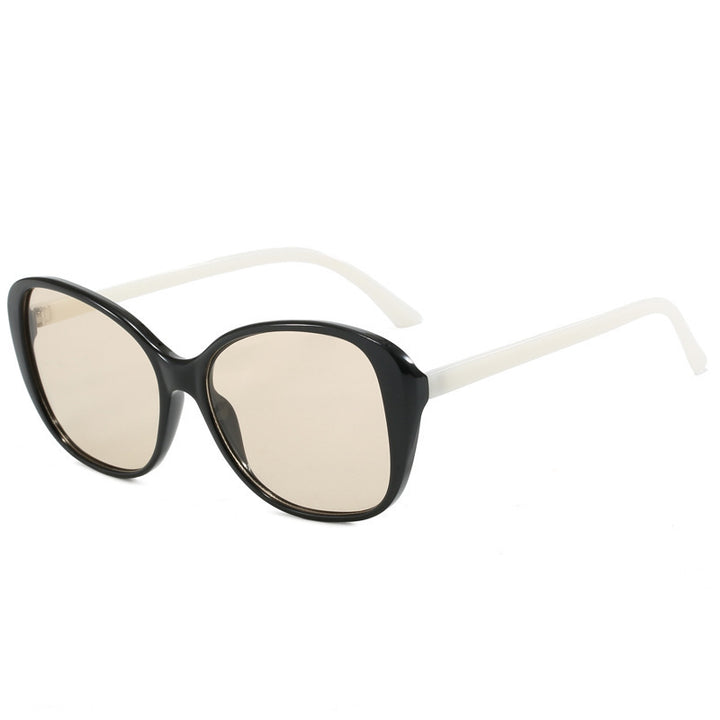 Dame Vintage solbrille med unik, bred ramme Luvikno